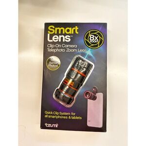 Tzumi Smart Lens Clip-On Telephoto Zoom Lens 8x Zoom Universal Smartphone NIB